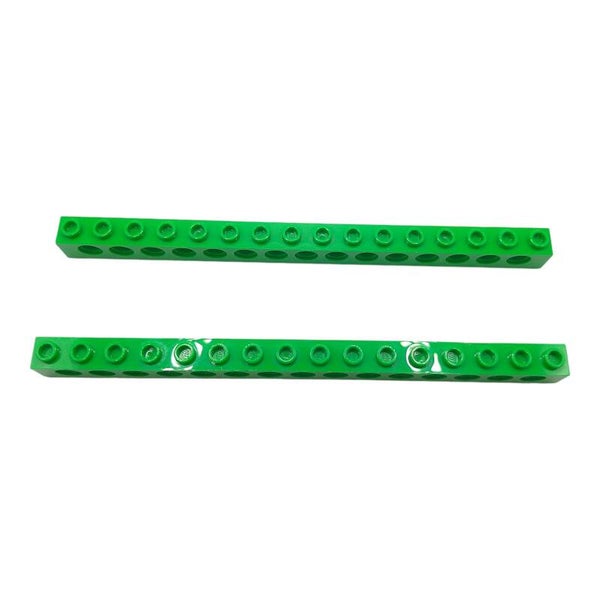 2x Lego® Technic "Lochbalken 1x16 Grün" 6282104 3703 Bright Green