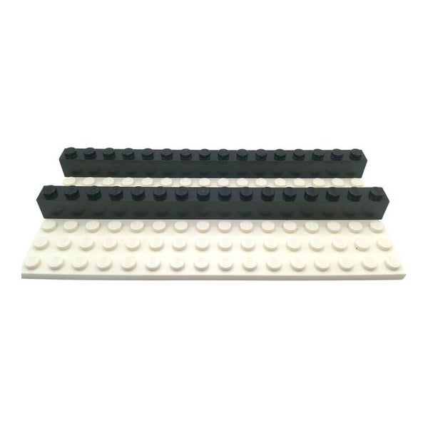 2x Lego® Stein 1x16 Schwarz 246526 2465