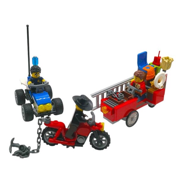 Lego® City "Fahrzeuge m Minifiguren" 60271 Quad Motorrad Leiterwagen