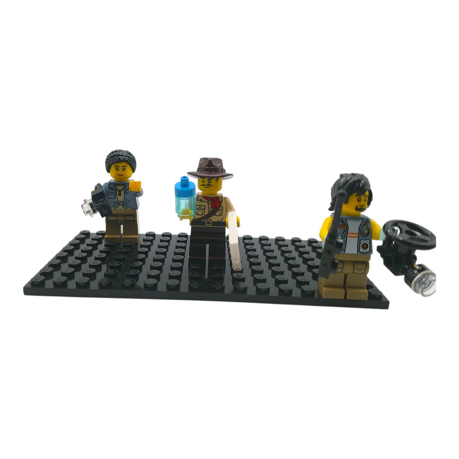 LEGO® City Minifiguren-Set – 3 Figuren m. Zubehör - Dschungelforscher Team 604261