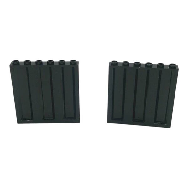 Lego® 2x Panele Containerwand 1x6x5 schwarz 23405