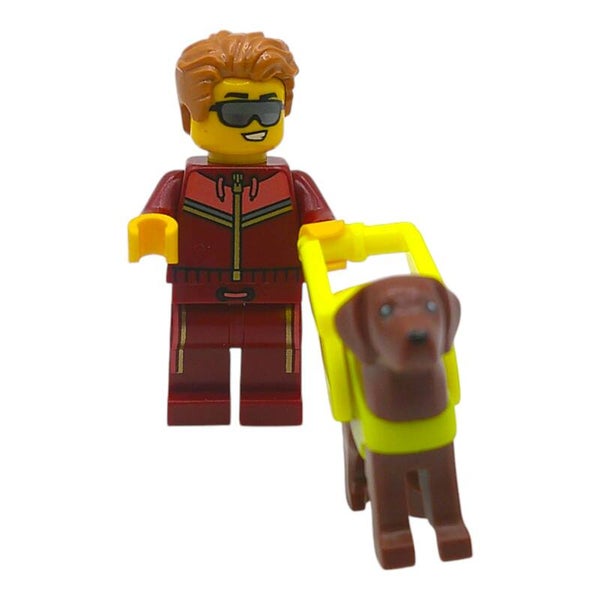 LEGO® City Minifigur "blinder Mann mit Blindenhund" 60423
