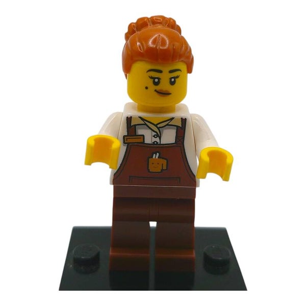 LEGO® City Minifigur "Frau mit brauner Latzhose" 60423