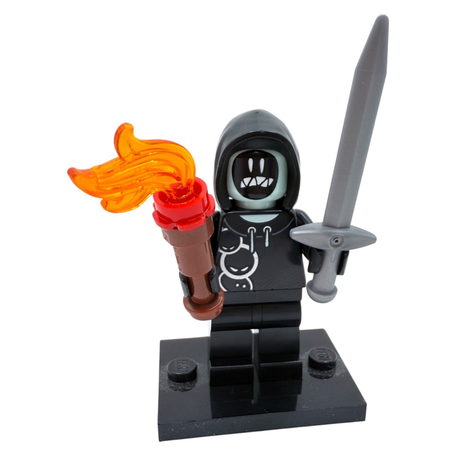 LEGO® Fortnite Figur Schmierfink mit Schwert & Fackel | Set 77076 | Kapuze