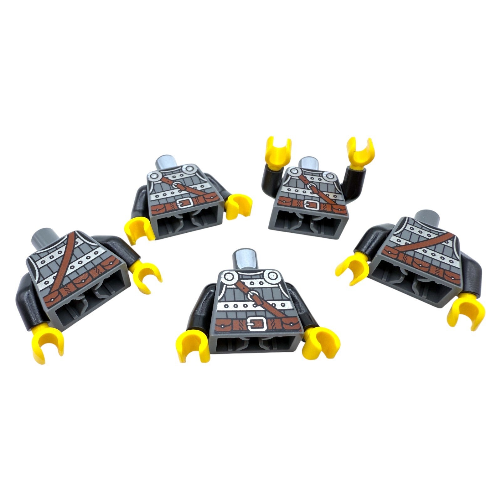 LEGO® 5x Wikinger / Ritter Torso Gürtel & Rüstung Mini Upper Part 6399355 76382