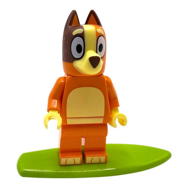 LEGO® Bluey Minifigur Chilli Mum mit Surfboard blu002 aus 11202 Strandausflug