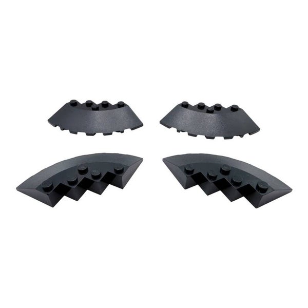 LEGO® 4x Bogenstein 6x6 Viertelkreis Black Schwarz 85188 Roof Tile Ersatzteile
