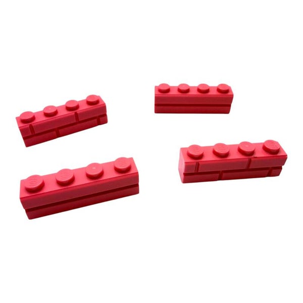 LEGO® 4x Mauerstein 1x4 Coral Koralle 15533 Brick Modified NEU Fassade Friends