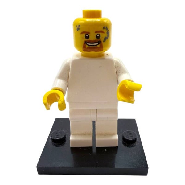 LEGO® Minifigur Kopf Gelb Mann Rötlicher Bart Lächeln Einzelteil Neu Original