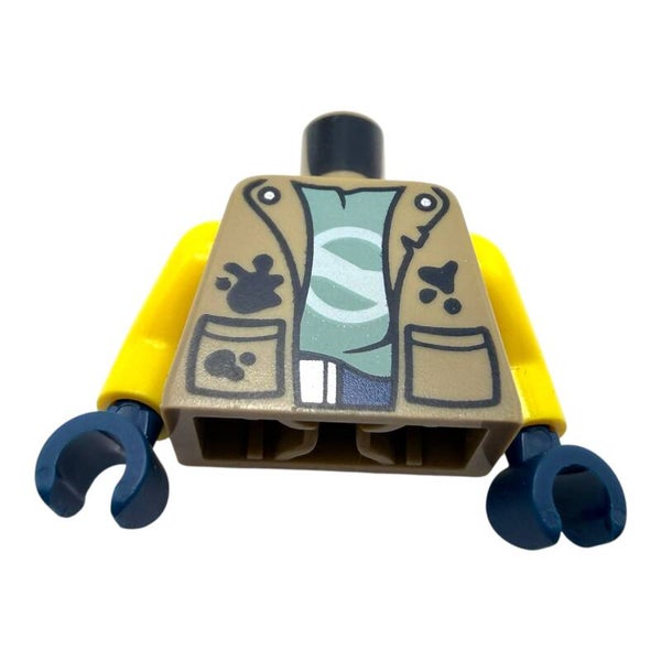 LEGO® Minifigur Oberteil Arbeitsweste Mechaniker Handwerker Torso Neu