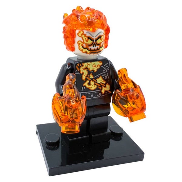 LEGO® Ghost Rider Minifigur Set 76335 Marvel Feuerkopf Flammenoptik Flamme