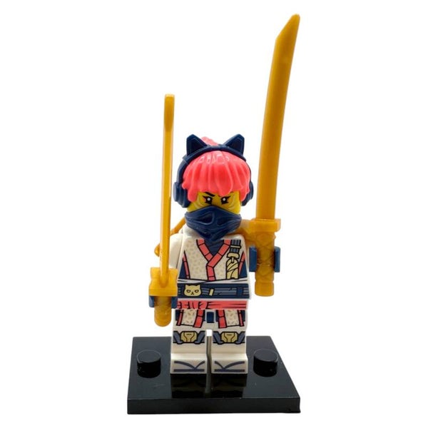 LEGO® Ninjago Sora Minifigur mit 2 goldenen Katanas Set 71851 Sammlung Minifig