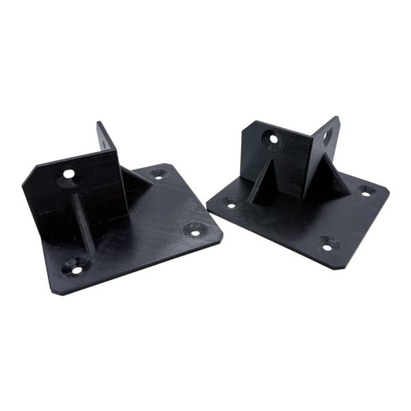 2x Reparatur Winkel 10x10cm PETG passend für IKEA Lack Tisch Tischbein schwarz