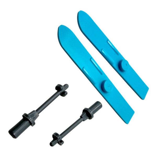 LEGO® Ski Medium Azur mit Skistöcken 4er Set Minifigur Zubehör 18744 90540