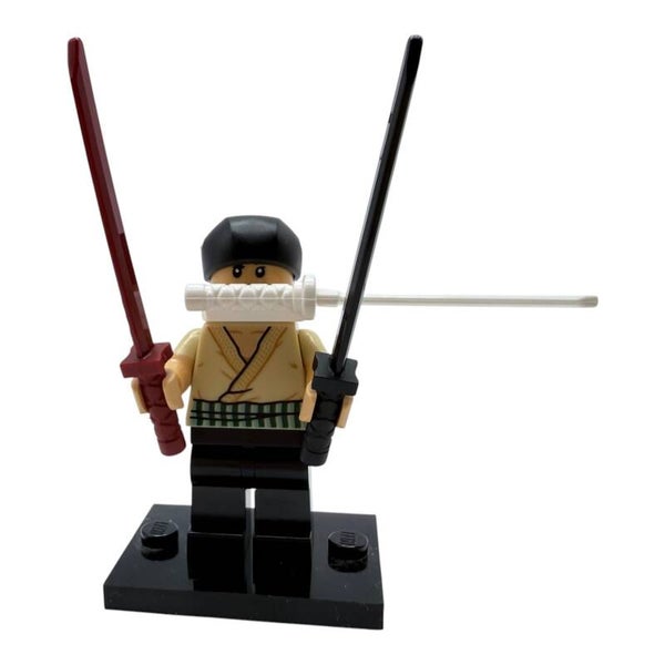 LEGO® One Piece Zorro Minifigur 75656 3 Schwerter schwarzes Bandana Roronoa