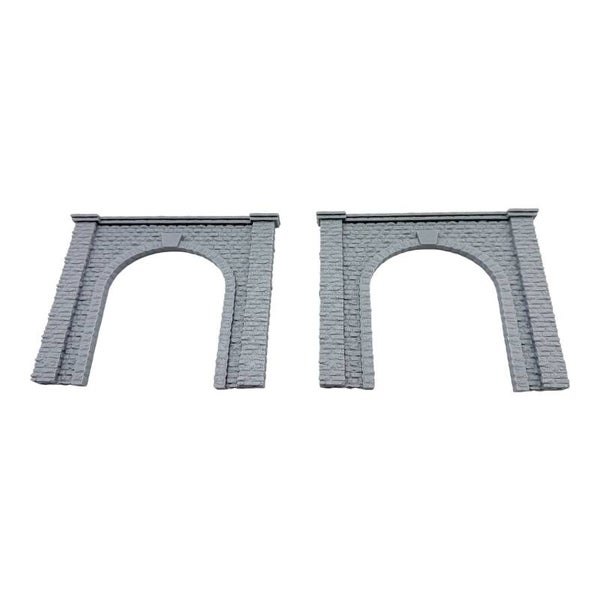 2x H0 Tunnelportal 1:87 Modellbahn 3D Druck Steinoptik PLA Variante 2 Berg Szene