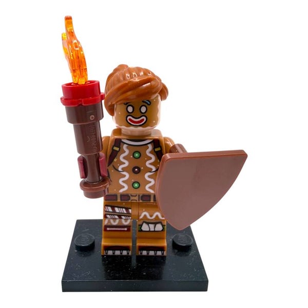 LEGO Fortnite Ginger Gunner fort020 Fackel Schild 77080 Minifigur Neu Lebkuchen