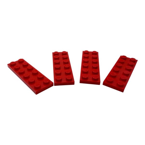 4x LEGO® Platte 2x6 Bright Red 379521 3795