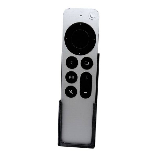 Wandhalter Apple TV Fernbedienung Halter Remote 3M Klebepad PETG Schwarz