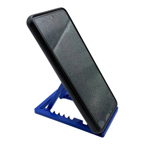 Handyhalterung klappbar Blau Handy Ständer verstellbar Smartphone Halter