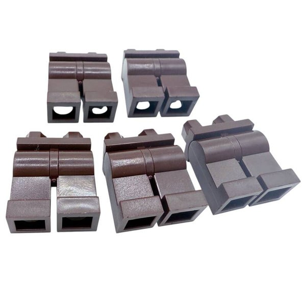 LEGO® Zubehör 5x Minifiguren Hose Dunkelbraun Beine 7320 4529672 dark brown