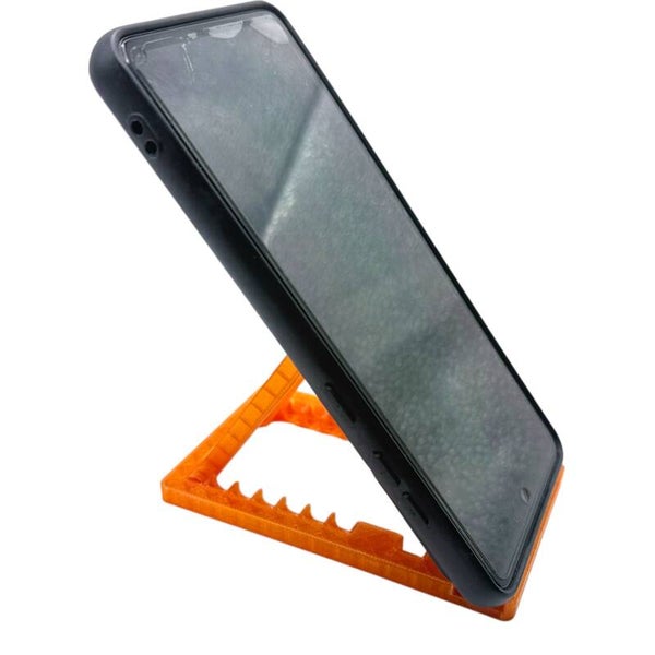Handyhalterung klappbar Transparent Orange PETG Smartphone Ständer verstellbar