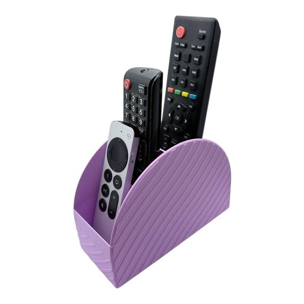 Fernbedienung Halter 4-fach Flieder Pastell Organizer Remote Holder Couchtisch