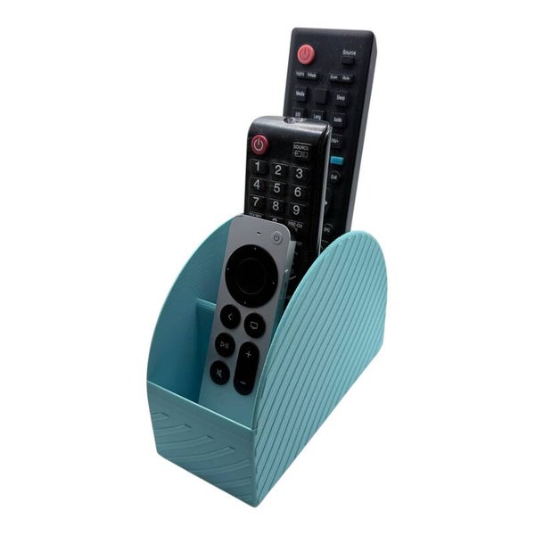 Fernbedienung Halter 4-fach Hellblau Pastell Organizer Remote Holder Couchtisch