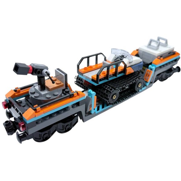 LEGO® City – Flachwagen mit Schneetraktor – aus Set 60470 Arktis-Polarexpress1