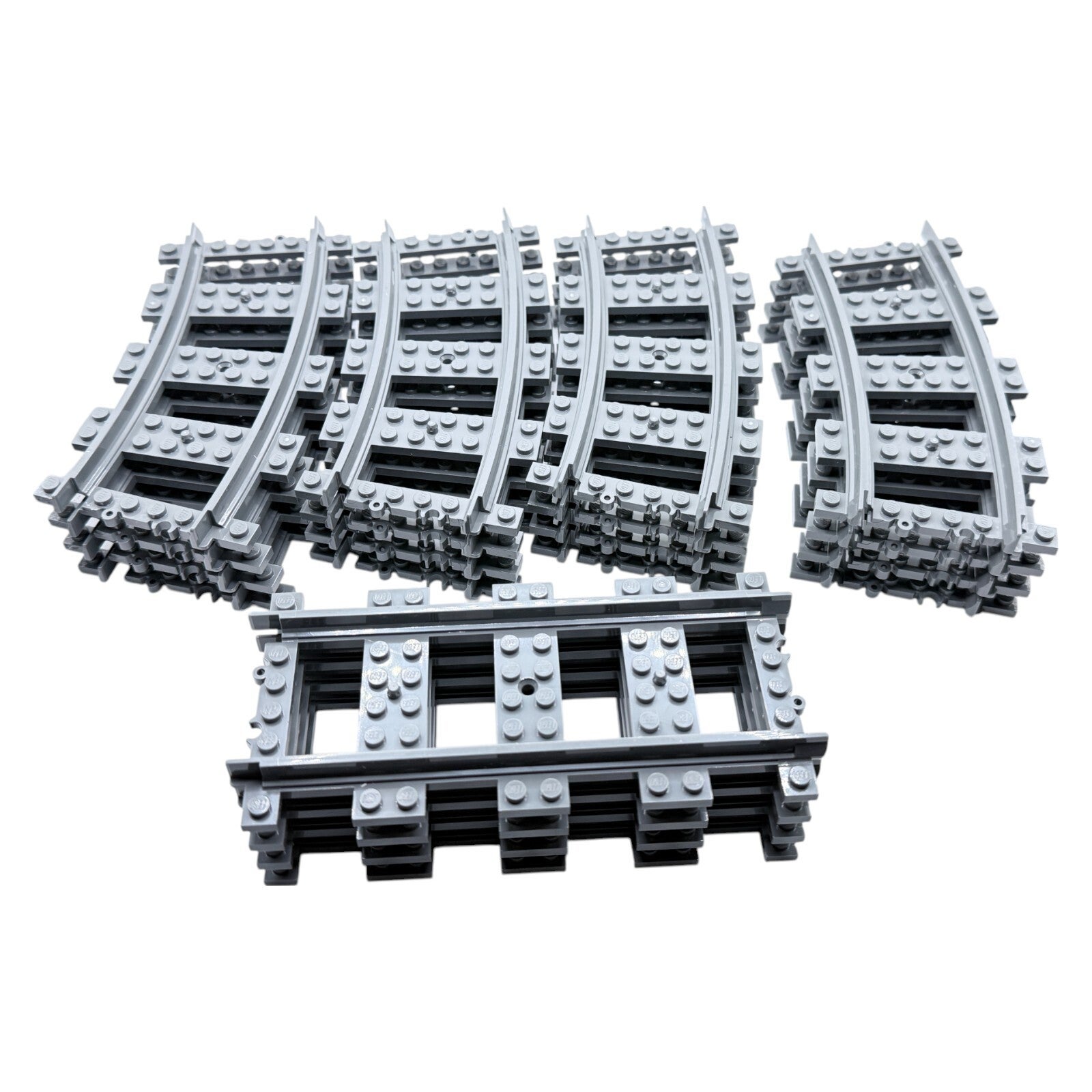 LEGO® City Eisenbahn Schienenpaket 16x gebogen & 4x gerade Schienen 60470
