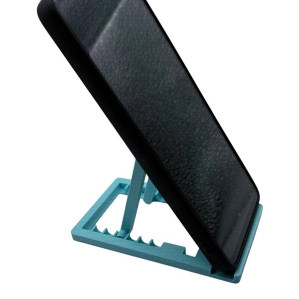 Handyhalter klappbar verstellbar Pastell Hellblau Smartphone Ständer Standfuß