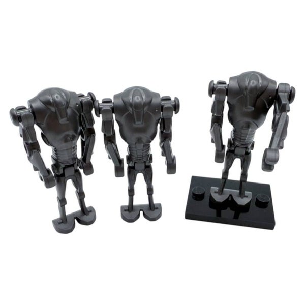 LEGO® Star Wars™ 3x Superkampfdroide | grau metallic | Droiden Armee Droide