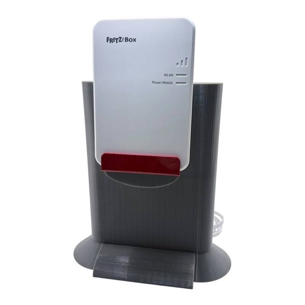 Standfuß passend Fritz!Box 6860 5G PETG Fensterbank Fuß Router Halterung grau