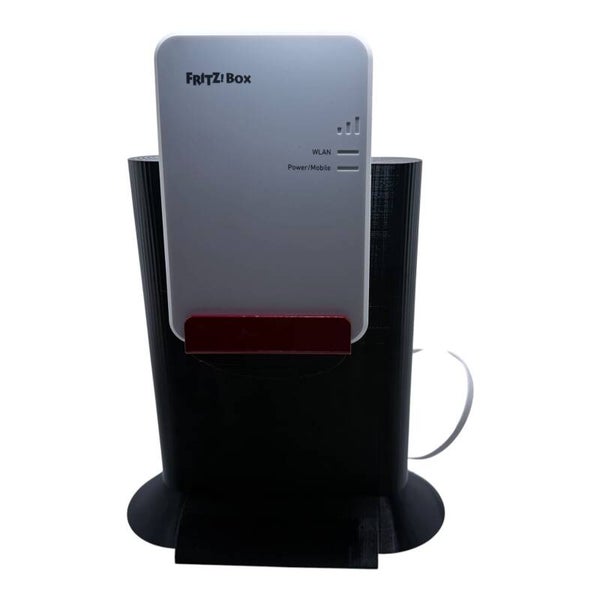 Standfuß passend Fritz!Box 6860 5G PETG Fensterbank Fuß Router Halterung schwarz