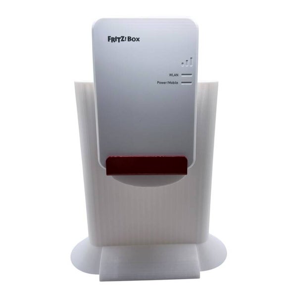 Standfuß passend Fritz!Box 6860 5G PETG Fensterbank Fuß Router Halterung Weiß