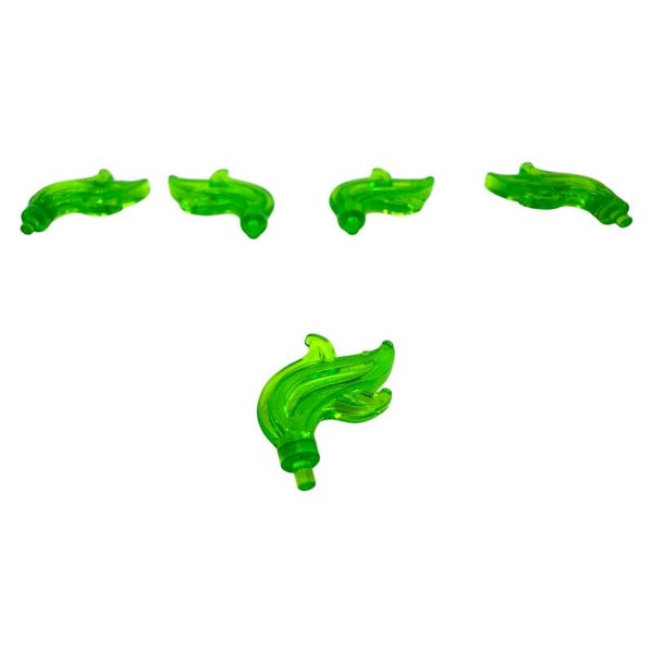 LEGO® 5x Feder Transparent Bright Green Helmaufsatz für Ritter 6323685 28661