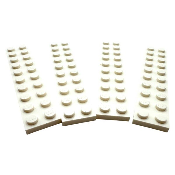 LEGO® 4x Platte 2x10 Weiß Original Bauteile MOC 3832 383201 Plate Architecture