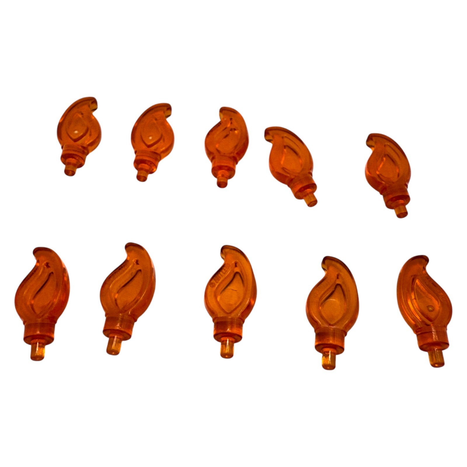 LEGO® 10x Flamme Trans Bright Orange Flame Feuer Element 37775 6357747 leuchtend