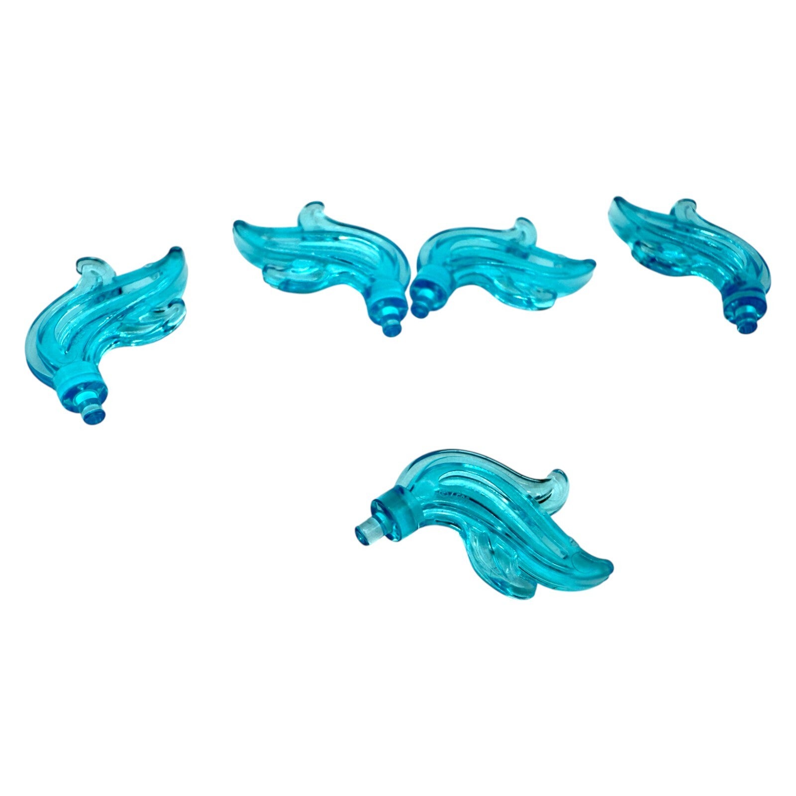 LEGO® 5x Feder Trans Light Blue 6326099 28661 Einzelteile Zubehör Flamme blau