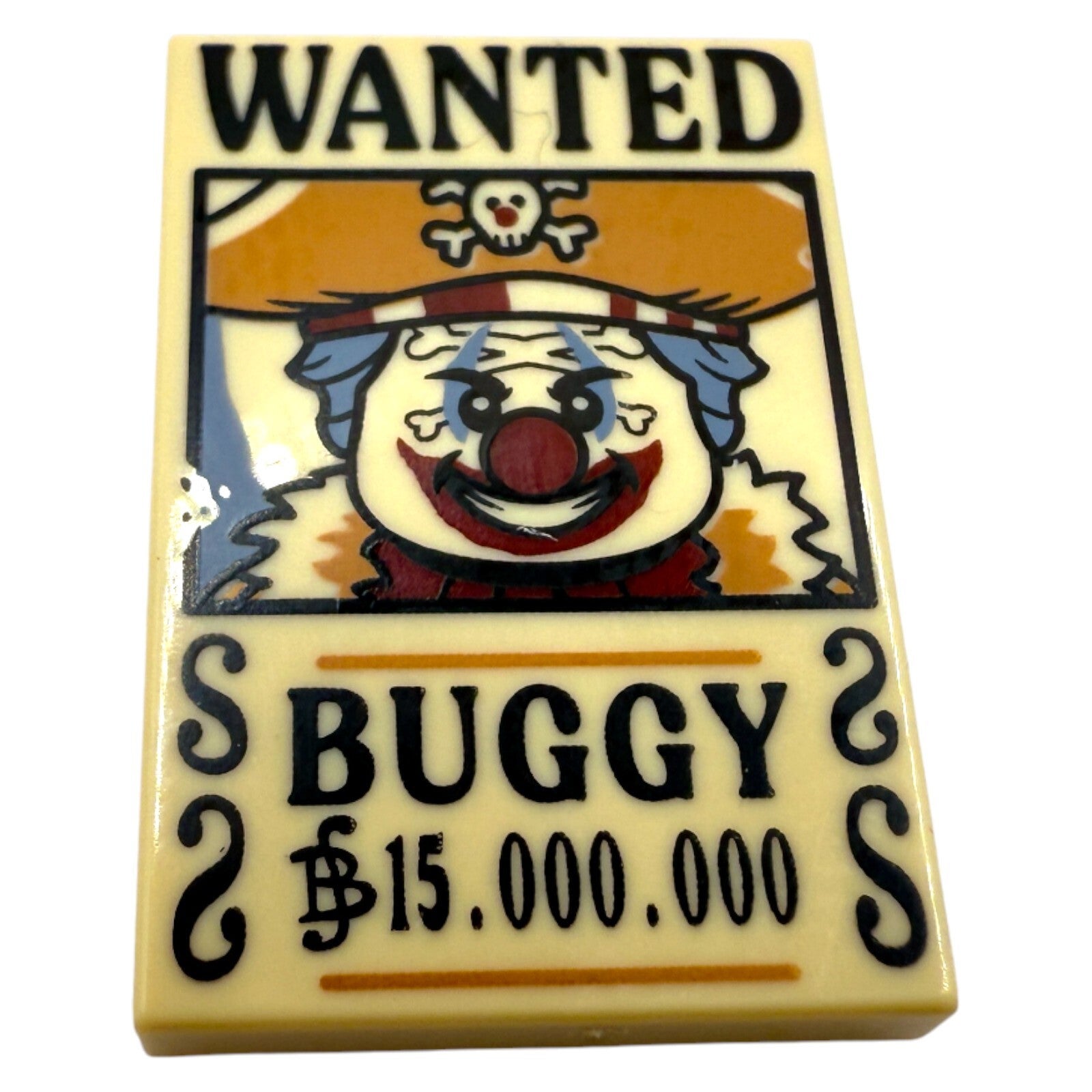 LEGO® One Piece Wanted Poster Buggy – Original Fliese 2x3 Netflix Set Random