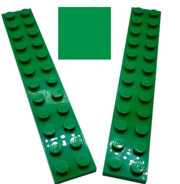 LEGO® 2x Platte 2x12 Dark Green | 6218146 / 2445 | Einzelteile Dunkelgrün Plate