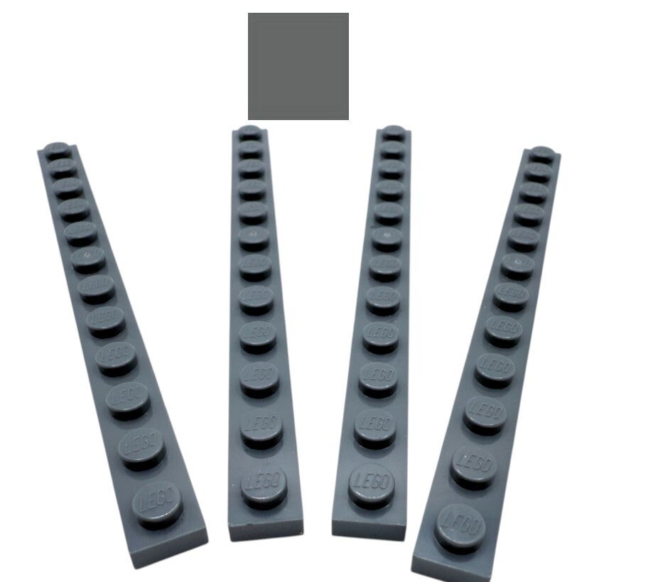 LEGO® 4x Platte 1x12 dunkelgrau 60479 Dark Stone Grey NEU 6133611 Plate