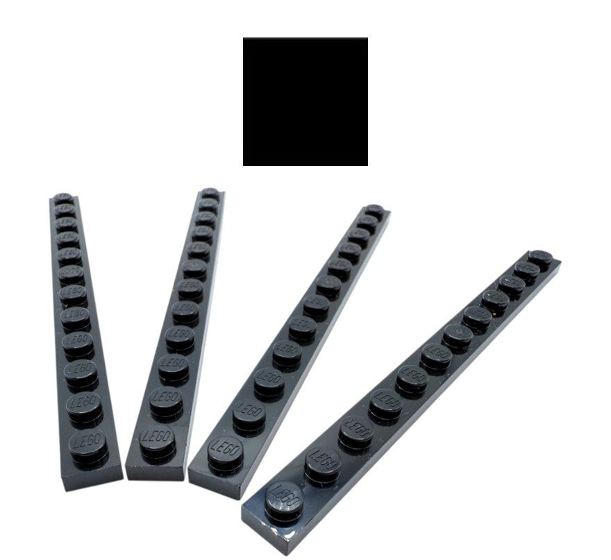 LEGO® 4x Platte 1x12 schwarz 60479 Black NEU 4514845 Plate Bauplatte Grundplatte