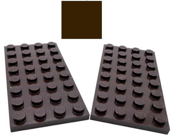 LEGO® 2x Platte 4x8 dunkelbraun 3035 Dark Brown 6447571 MOC beidseitig bebaubar