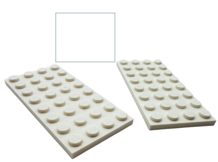 LEGO® 2x Platte 4x8 weiß 3035 White 303501 beidseitig bebaubar Einzelteile Plate