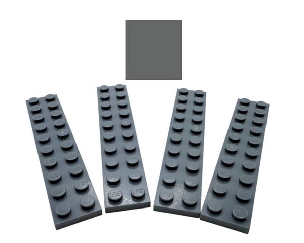 LEGO® 4x Platte 2x10 Dark Stone Grey Original Bauteile MOC 3832 4210678 Plate