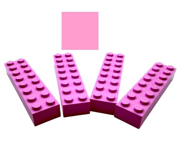 LEGO® 4x Stein 2x8 Rosa Light Purple 93888 6529000 Bauklotz Minecraft Pink