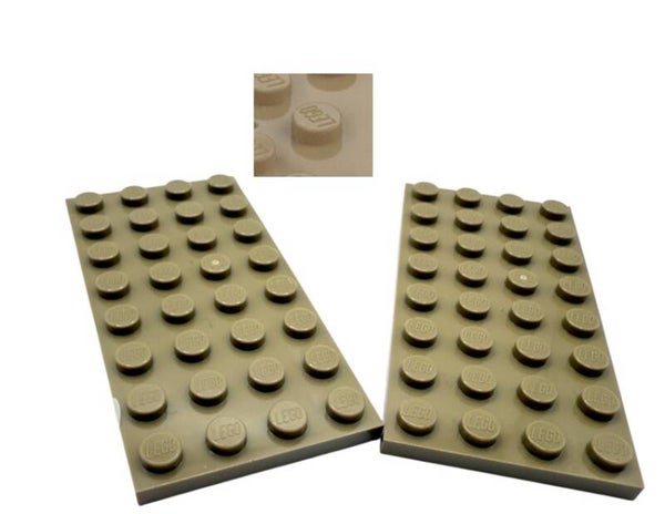 LEGO® 2x Platte 4x8 Sand Yellow 3035 / 6006524 Grundplatte Plate Ersatzteil