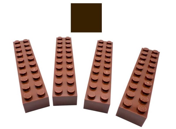LEGO® 4x Stein 2x10 Dark Brown 92538 dunkelbraun MOC Baustein Element