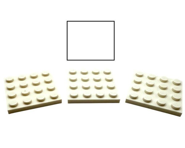 LEGO® 3x Platte 4x4 Weiß Plate White 3031 4243812 Grundplatte Bauplatte